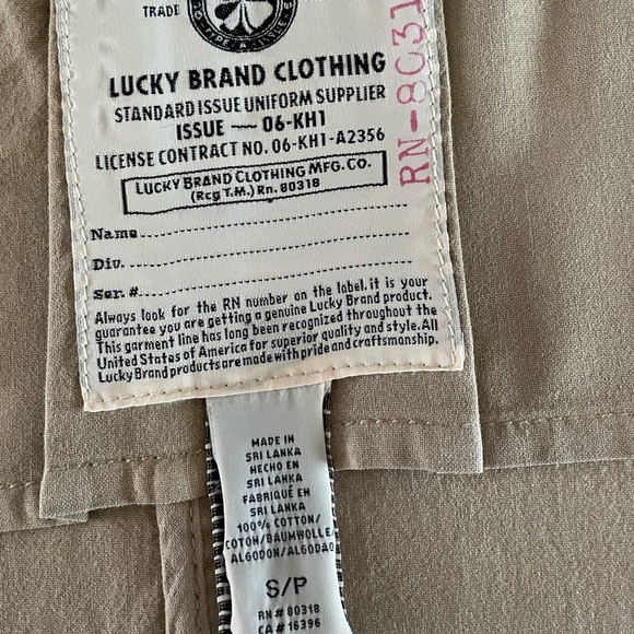 Lucky Brand Women's Canvas Field Khaki Utility Long Jacket, Size S - Picture 7 of 8